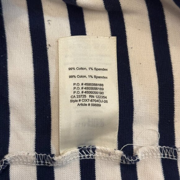 Aritzia Wilfred Free Seymour Dress | Black & Navy Striped | Size Large - Picture 8 of 8